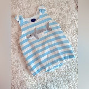 Boys Shark Bubble Romper